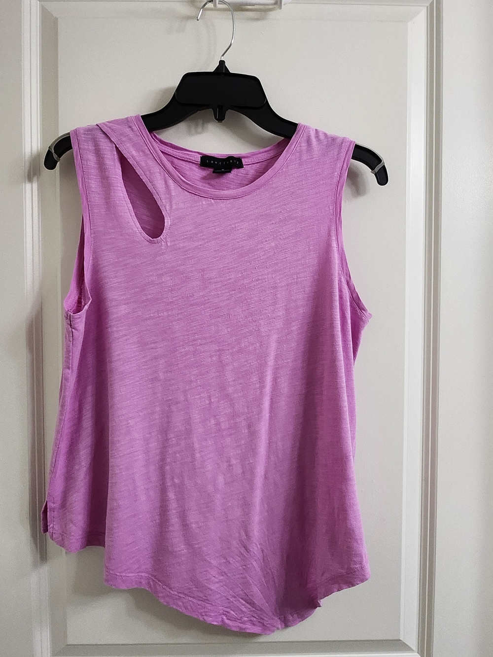 Sanctuary Lilac Cutout Muscle Tank